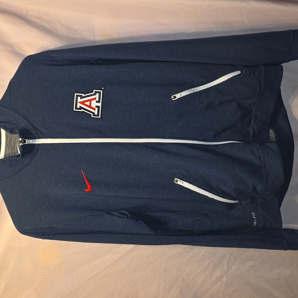 Nike Arizona Sideline Dri-FIT Zip Up Mens Large (Matt # 24)